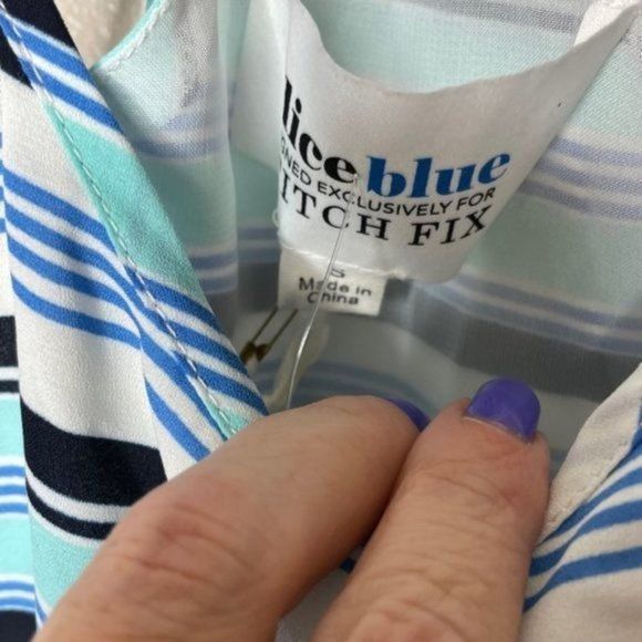 Alice Blue Stitch Fix Paolo Strap Top - Picture 3 of 4